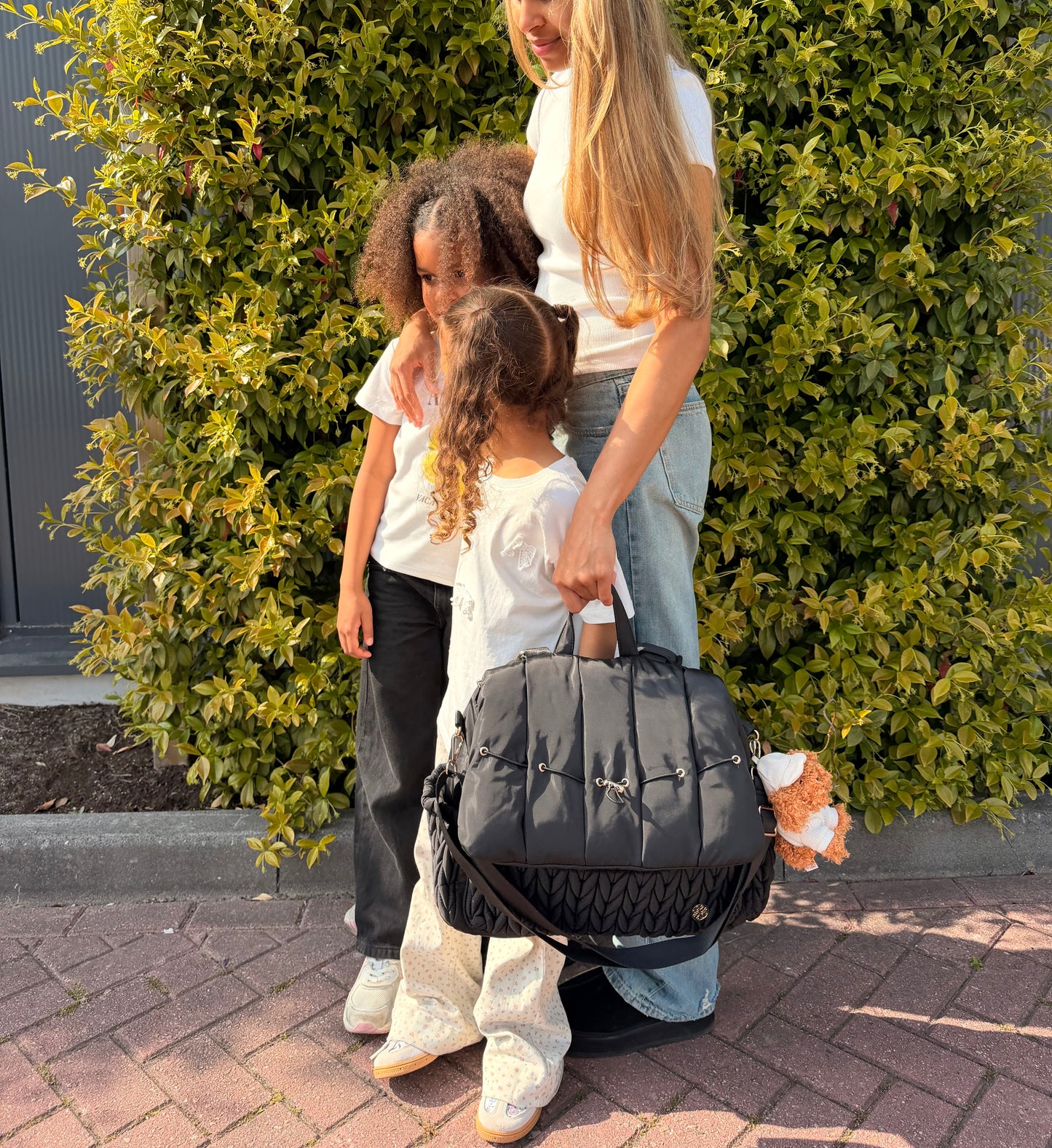 Braided Diaper bag - Midnight Black