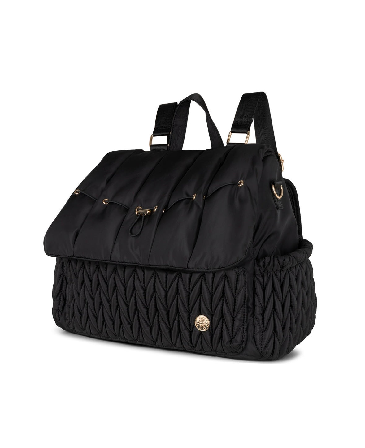 Braided Diaper bag - Midnight Black